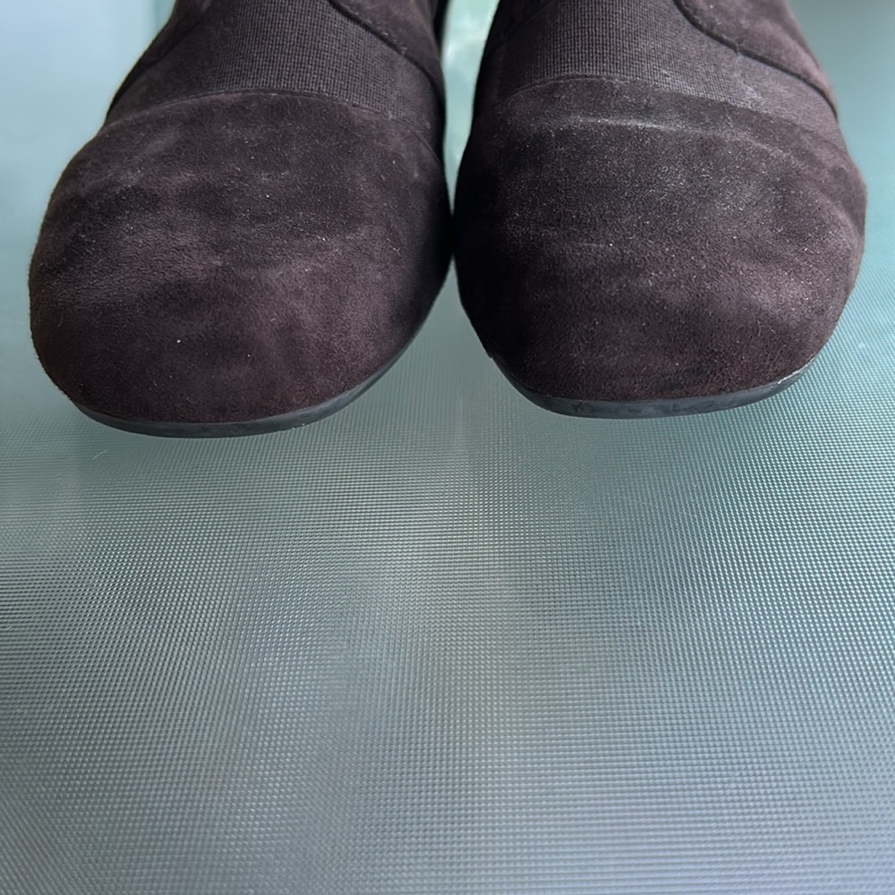 Vaneli Shoes Brown Suede‎ Bootie Women’s Size 7M Slip On Wedge - Picture 8 of 8